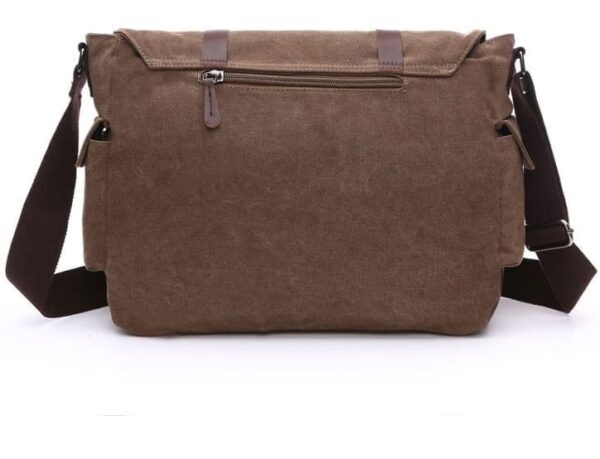 Bolso Mensajero Hombre Lona: Estilo y Funcionalidad - Image 6