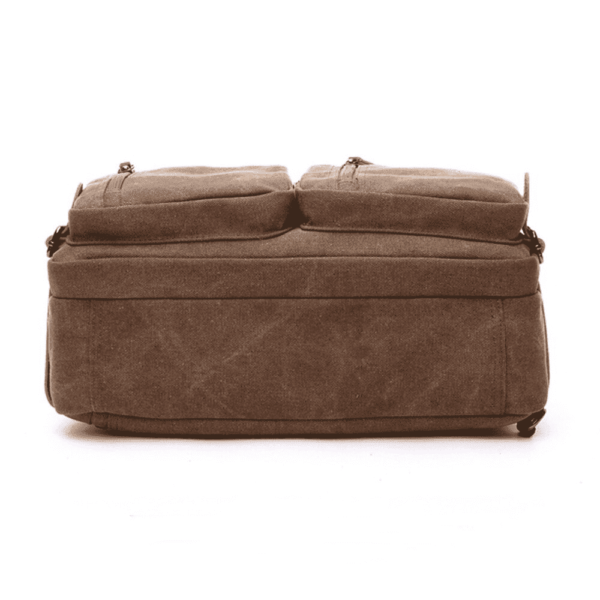 Bolsa Laptop Grande Multifuncional 3 en 1 de Lona: Mochila, Mensajero y Maletín - Image 12