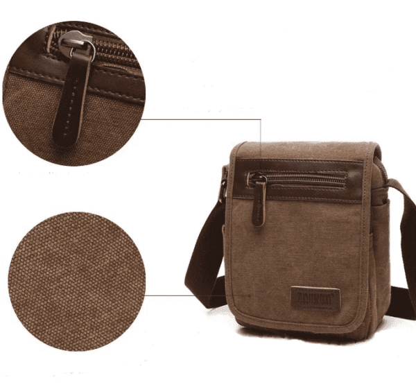 Bolsa Mensajero de Lona para Hombre - Confort y Estilo - Image 7