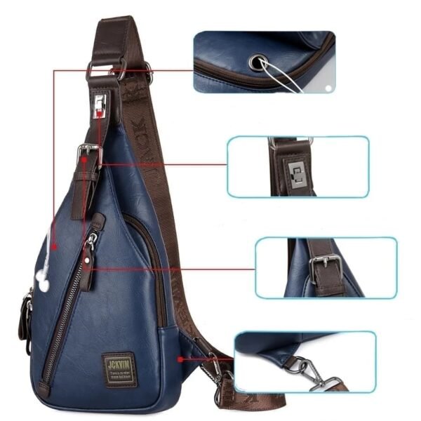 Bolso de Pecho Bandolera para Hombre + Cartera + Estuche - Image 5
