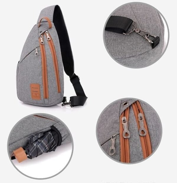 Bolsa de Pecho para Hombre con Puerto para Auriculares - Image 5