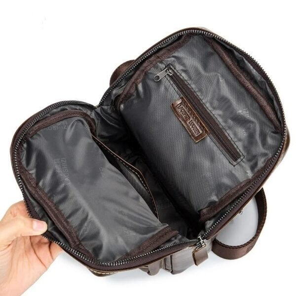 Bolso Bandolera Hombre Pechera de Cuero - Image 2