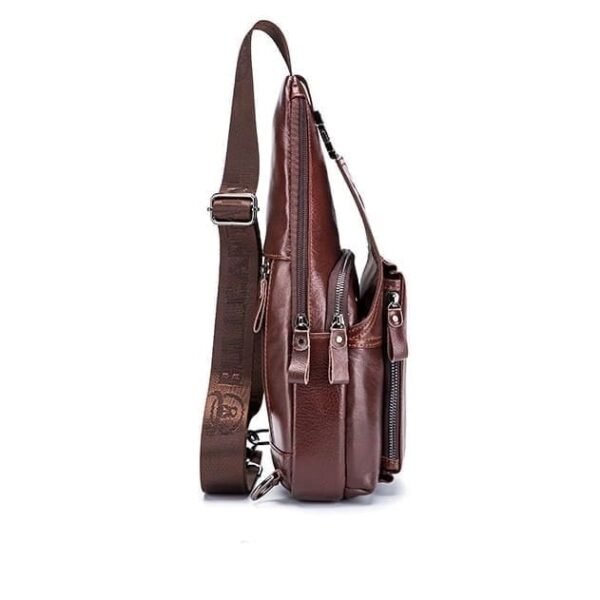 Pechera Pequeña de Piel Para Hombre - Image 10