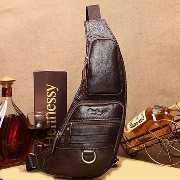 Bolso Bandolera para Hombre Crossbody Cuero - Image 8