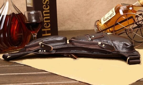 Bolso Bandolera para Hombre Crossbody Cuero - Image 10