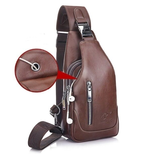 Bolso USB de Pecho Impermeable: Estilo y Funcionalidad - Image 13