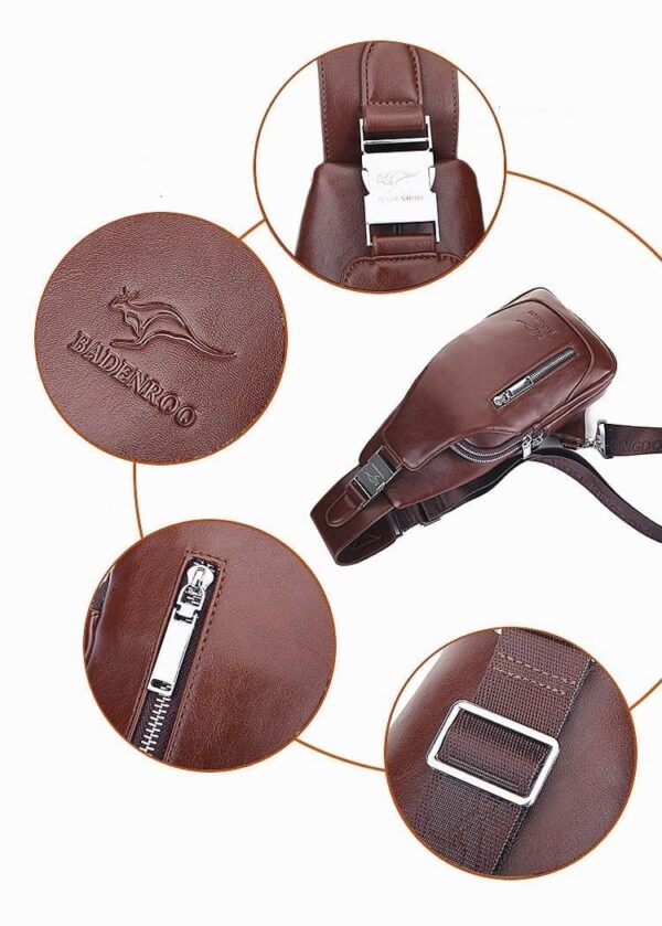 Bolso USB de Pecho Impermeable: Estilo y Funcionalidad - Image 3