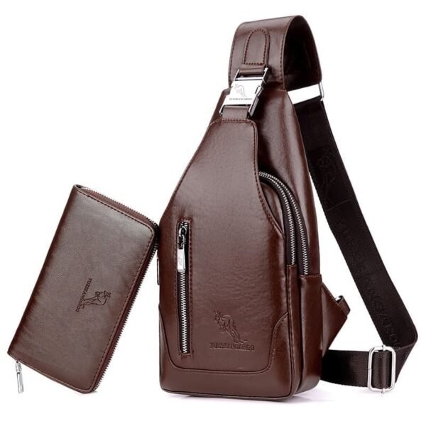 Pechera Para Hombre Impermeable Con USB y Cartera - Image 11