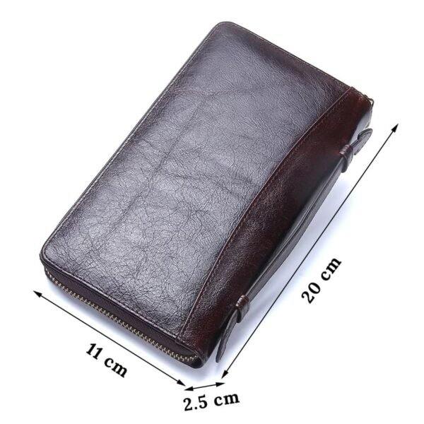 Cartera de Mano de Piel con Porta Celular y Monedero - Image 6