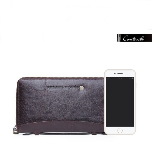 Cartera de Mano de Piel con Porta Celular y Monedero - Image 9