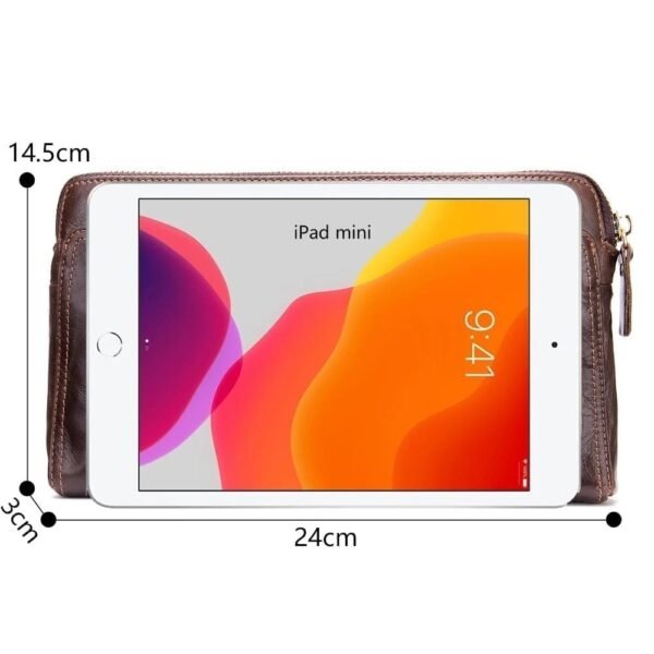 Clutch Hombre Porta Celular de Piel – Elegancia y Funcionalidad en Cada Detalle - Image 2