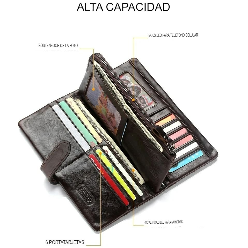 billetera para hombre con monedero