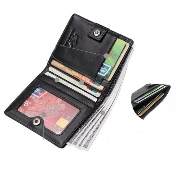 Cartera de Piel Hombre con Protección RFID y Tarjetera - Elegancia y Seguridad - Image 2