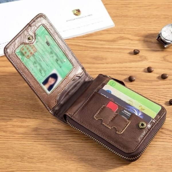 Cartera con Cierre Cremallera Para Hombre - Image 7