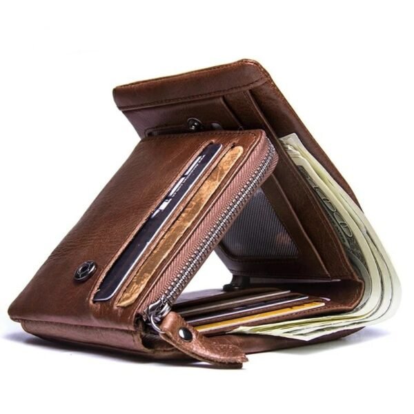 cartera trifold hombre
