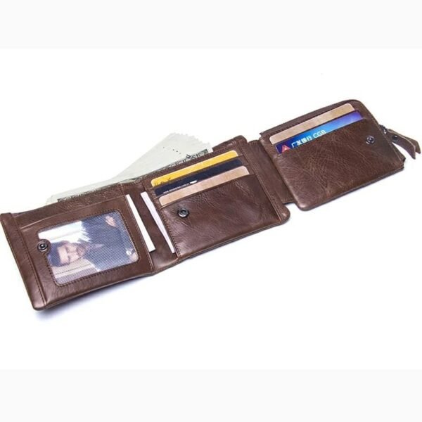 cartera trifold hombre
