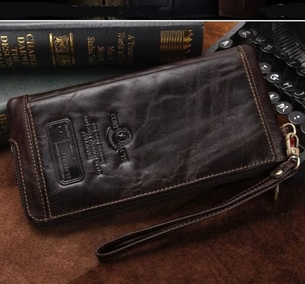Cartera Larga para Hombre de Piel con RFID - Image 7