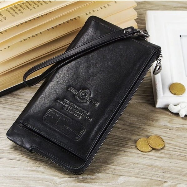 Cartera Larga para Hombre de Piel con RFID - Image 9