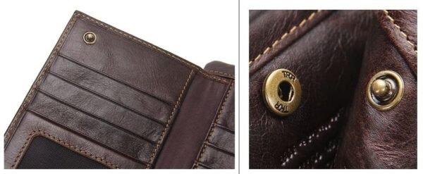 Cartera Larga para Hombre de Piel con RFID - Image 3