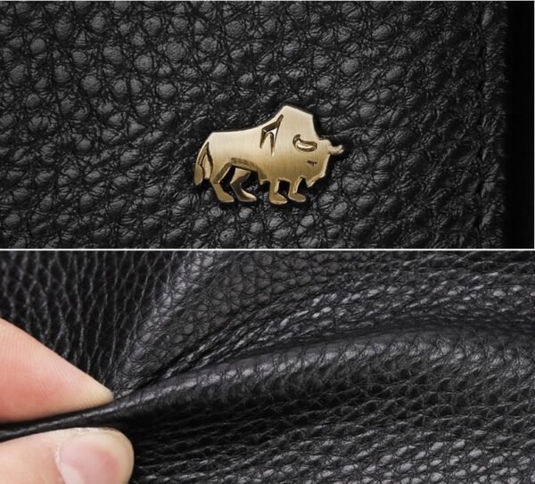 Cartera de Hombre Larga Delgada de Piel con Porta Tarjetas - Image 3