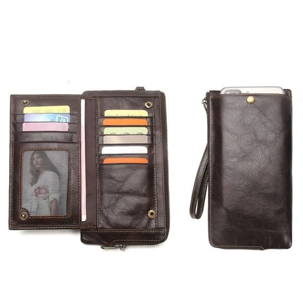 Cartera Larga para Hombre de Piel con RFID - Image 6